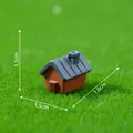 Miniature maison rouge en résine pour décoration de jardinage micro paysage DIY 1,5cm - 1.6x1.5x1.5cm