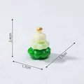 Figura de resina de árbol de Navidad en miniatura para paisaje de nieve DIY - 2,4cm x 1,7cm / 1# Verde