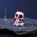 Miniature Halloween devil skeleton figurine for DIY micro landscape garden decor - Demon Skeleton (C2923/C2300)