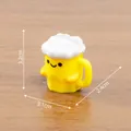 Miniature cartoon beer mug figurine for dollhouse and desktop decoration - 3.2x2.4x3.1cm / Style 2 Beer Mug
