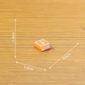 Miniature orange resin magic book accessory for DIY Halloween micro landscape decoration - Warm Sun Spell Book (C3830)