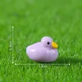 Tiny purple duck figurine, 1.3cm miniature for micro landscape DIY garden decoration - 1.3x0.9cm / Purple Duck