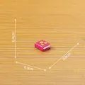 Miniature pink Halloween monster book resin ornament for DIY micro landscape decoration - Amethyst Secret Scroll (C3830)