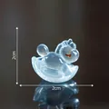 2cm luminous blue resin rocking horse miniature for DIY micro landscape decoration - 2x2cm / Blue