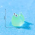 Miniature de poisson vert phosphorescent pour décoration d'aquarium et bricolage - Vert