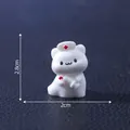 Miniature white ghost nurse figurine for Halloween DIY micro landscape decoration - Ghost Cat Nurse (C3104) / Ghost Cat Nurse