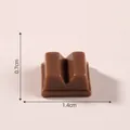 Μικρογραφία 1,4cm x 0,7cm καφέ σοκολάτας προσομοίωσης ρητίνης για DIY διακοσμήσεις - Στυλ 3 Σοκολάτα (Ορθογώνιο) / 1.4x0.7cm / Σοκολατί