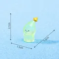 Miniature green Christmas elf figurine with star for DIY micro landscape snow scene decor - 5# Happy (Light Green Elf)