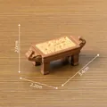 Miniatur-Holztisch im südostasiatischen Stil für Puppenhaus DIY Mikro-Landschaften - Long Table (6#)