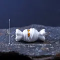 Miniatura di caramelle mummia di Halloween, lunga 2,8 cm, per artigianato fai-da-te - Caramella Bianca (C2923/C2300)
