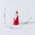 Miniatur Weihnachtsmann Figur 3,6 cm hoch für DIY-Mikrolandschaften und Dekorationen - 5# Weihnachtsmann mit goldener Box