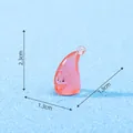 Miniature pink resin figurine for DIY micro landscape Christmas decor height 2.3cm - 6# Well-behaved (Pink Elf)
