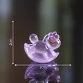 Tiny purple translucent rocking horse resin charm for DIY landscape decoration 2x2cm - 2x2cm / Purple
