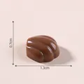 Miniature cat paw simulation chocolate resin charm for DIY craft decoration size 1.3cm - Style 5 Chocolate (Cat Paw) / 1.3cm x 0.7cm / Chocolate