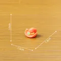 Miniature orange resin wizard hat for DIY Halloween micro landscape decor, 1.5cm wide - Magic Hat (C3830)