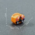 Miniatura figura de tren fantasma Halloween para manualidades y decoro, 2,6x2,1x1,6cm - 2.6x1.6x2.1cm