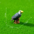 Miniature realistic black bird figurine for micro landscape gardening DIY decor - 1# Budgerigar