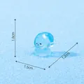 Miniature blue translucent resin winter figure for micro landscape DIY 1.8cm height decor - 7# Serene (Blue Elf)