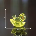 Mini yellow resin rocking horse figurine for DIY micro landscape decoration - 2x2cm / Yellow