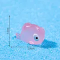 Miniature de poisson rose lumineux pour décoration de micro-paysage d'aquarium DIY - Rose