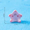 Mini figurine d'animal marin rose pour décoration de micro paysage DIY, 2.7x2.4cm - Étoile de mer / 2.4x2.7cm