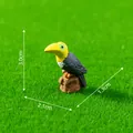 Realistic miniature toucan bird figurine for micro-landscape DIY gardening, 3cm height. - 2# Budgerigar