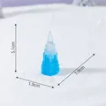 Blaues Kristallturm-Mikrolandschaftsornament, 5,1 cm hoch für DIY-Schneedekoration. - 8# Eisturm