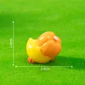 Creative miniature pumpkin chick figurine for micro-landscape and gardening DIY decor - Picking Pumpkin