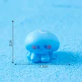 Mini figurine de méduse bleue pour décoration de micro-paysage DIY, 2,3 cm x 2 cm - 2x2.3cm