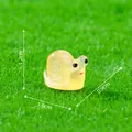 Cute luminous miniature snail figurine for DIY garden landscaping, 1.8cm x 1.2cm size - 1.8x1.2x0.9cm / Light Orange Snail