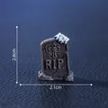 Figurine de pierre tombale miniature d'Halloween avec main de squelette et RIP 2,8cm - 9 # Immortal skeleton card