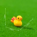 Figurine de dindon de Thanksgiving jaune pour micro-paysage avec dimensions 1,6x1,9 cm - Canard Dindon