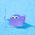 Miniatura di pesce cicciottello viola luminoso per decorazione acquario fai da te - Viola
