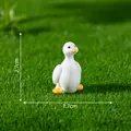 Miniature white chubby duck figurine for DIY micro landscape gardening decoration - 1 Piece / 1# Chubby Duck (Standing)