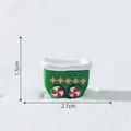 Miniatura treno di Natale verde per paesaggio di neve, 2,1cm x 1,5cm decoro festivo - 13# Vagone Stella Verde