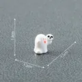 Minifigura de fantasma de Halloween para decoración DIY, medidas de 1,4x1,5x1,2 cm - 1.5x1.2x1.4cm