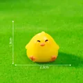Adorable yellow miniature chick figurine for micro landscape garden DIY decor, 2.3cm - Rest