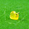 Miniature luminous yellow snail figurine for micro landscape and gardening DIY decor - 1.8x1.2x0.9cm / Golden Snail