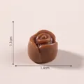 Mini rose shaped chocolate resin charm for DIY accessories, 1.4cm x 1.1cm size. - Style 12 Chocolate (Rose Shape) / 1.4x1.1cm / Chocolate