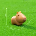 Miniature cute capybara figurine with 2.3x3.0x1.6cm dimensions for DIY garden decor - 1# Large Capybara