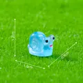 Miniature blue luminous snail figurine for DIY garden micro landscape decoration - 1.8x1.2x0.9cm / Blue Lake Snail