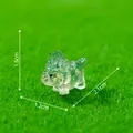 Figurine de dinosaure miniature pailletée verte pour décorations micro paysage DIY - Style Dinosaure (2#) / Résine Pailletée / Dinosaure vert