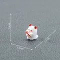 Mini figura de fantasma de Halloween con dimensiones 1.6x1.5x1.1cm para micro paisaje DIY - 1.5x1.1x1.6cm