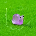 Luminous purple snail figurine miniature for micro-landscape gardening DIY decoration - 1.8x1.2x0.9cm / Taro Purple Snail