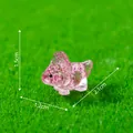 Mini figurine de dinosaure rose pailleté pour décoration de micro paysage de jardin - Style Dinosaure (3#) / Résine Pailletée / Dinosaure Rose Rouge