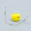 Linda figurita de fruta amarilla para decoración creativa de micro paisajes DIY de 1,5cm - Ámbar Kumquat