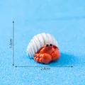Figurine miniature de bernard-l'ermite pour déco micro paysage, 2,4cm x 1,6cm - Style 1 Bernard-l'hermite (C2838) / 1.6x2.4cm / Style 1 Bernard-l'hermite