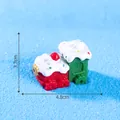 Miniature Christmas train ornament for DIY micro landscape 4.8x3.7cm - 3.7x4.8cm