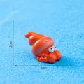 Figurine miniature de bernard-l'ermite orange pour micro-paysage et décoration DIY, 3x2cm - Style 2 Bernard-l'hermite (C2838) / 2x3cm / Style 2 Bernard-l'hermite