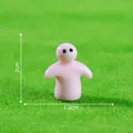 Mini statuetta di fantasma rosa per decorazione micro-paesaggio fai-da-te 2cm altezza - Rosa